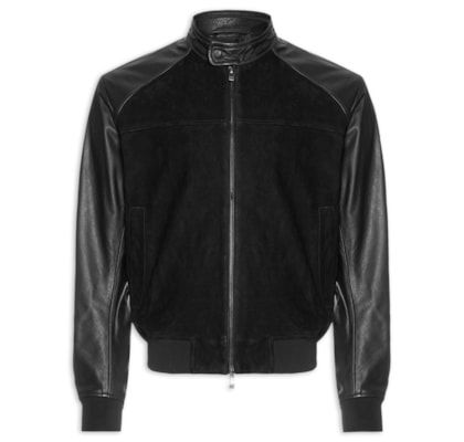 Jaqueta Masculina De Couro - Preto