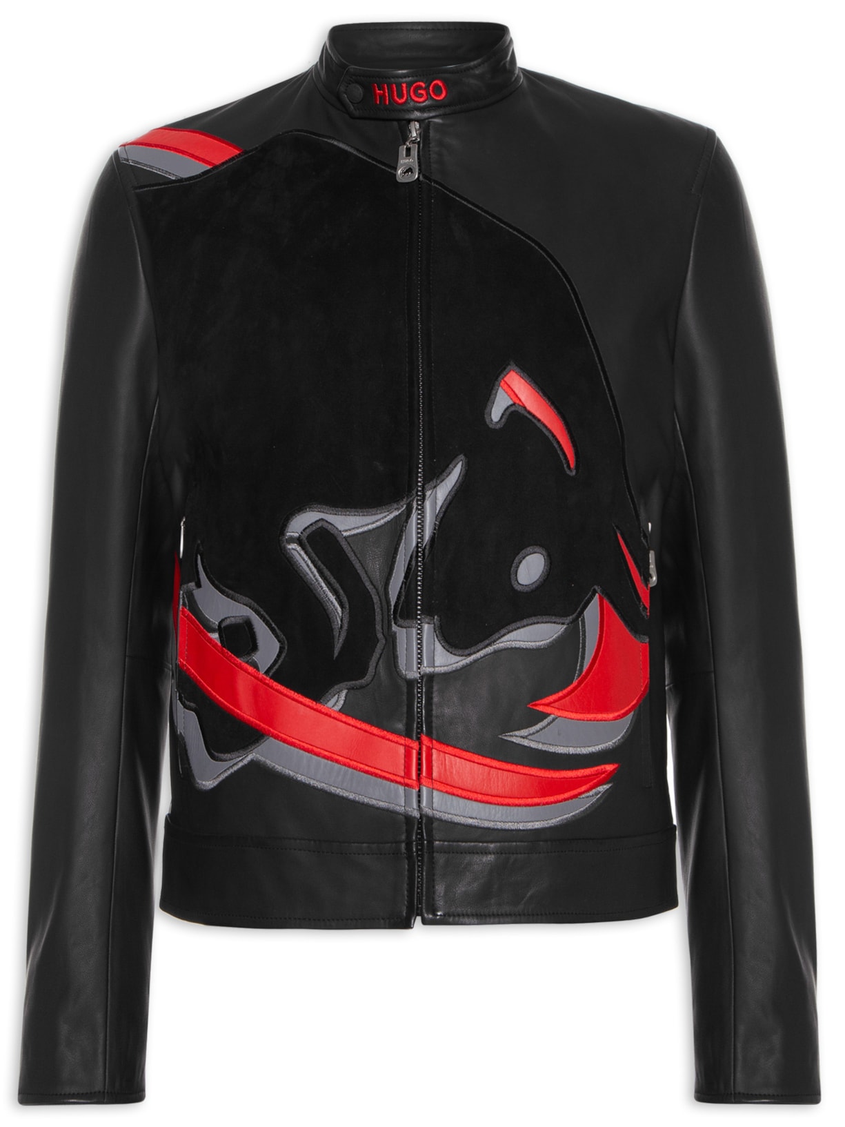 Jaqueta Masculina De Couro Slim - Preto