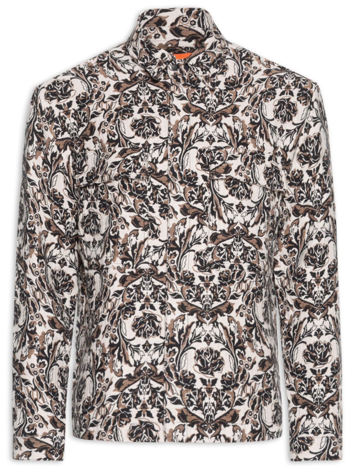 Jaqueta Masculina de Jacquard Double Rose - Preto