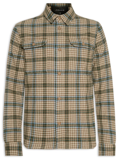 Jaqueta Masculina De Lã Relaxed Fit - Marrom