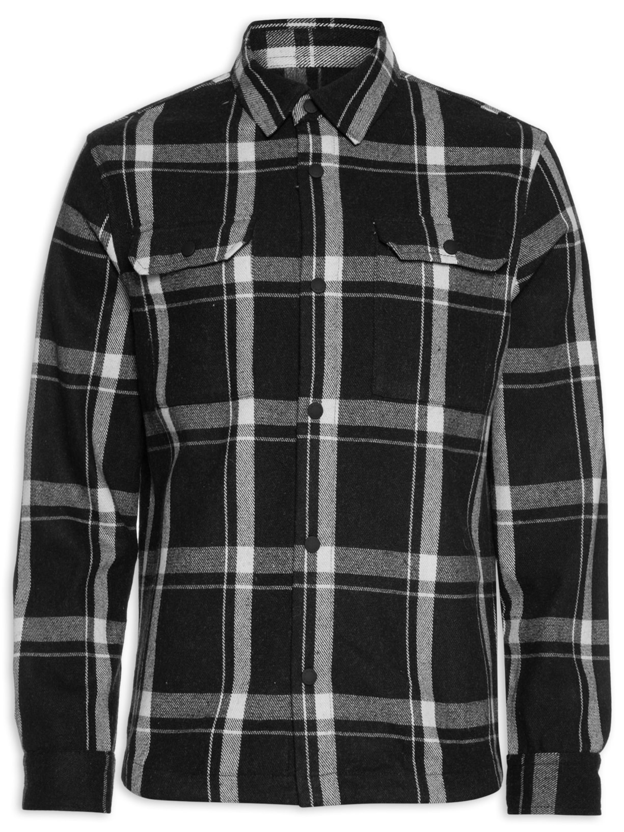 Jaqueta Masculina De Lã Relaxed Fit - Preto