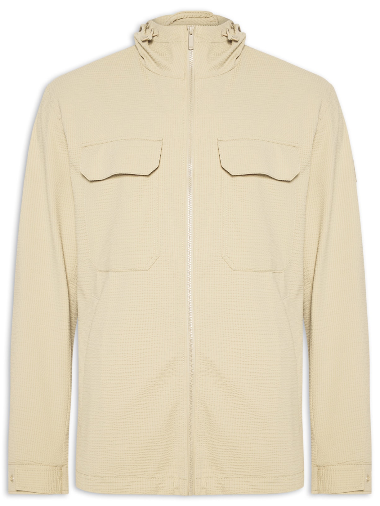 Jaqueta Masculina de Nylon P Colide Bege Boss