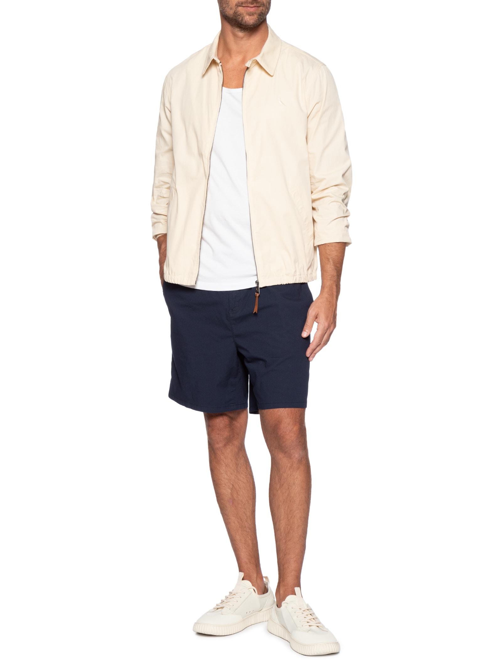 Jaqueta Masculina De Sarja Elliot - Bege - Reserva