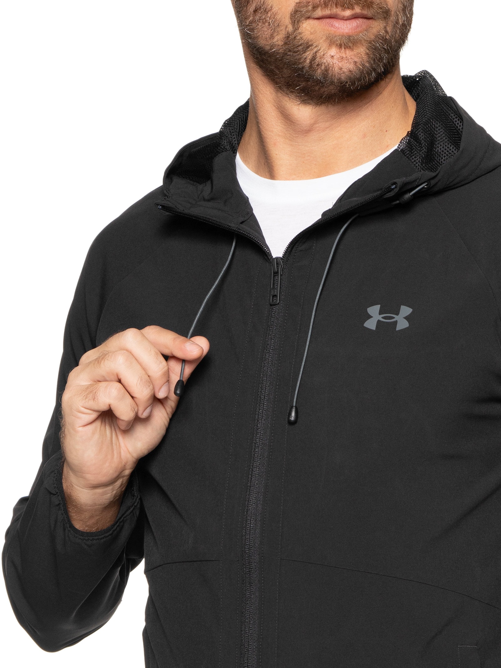 Jaqueta Masculina De Treino Stretch Woven Windbreaker - Under
