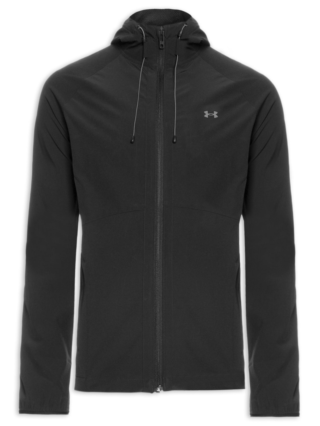 Jaqueta Masculina De Treino Stretch Woven Windbreaker - Preto