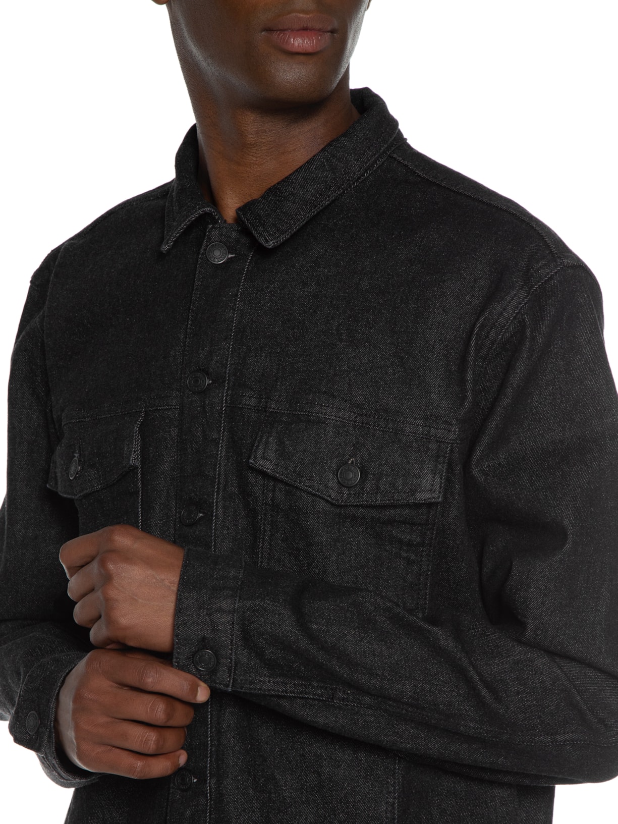 Jaqueta Masculina Denim Overcut Preto Osklen