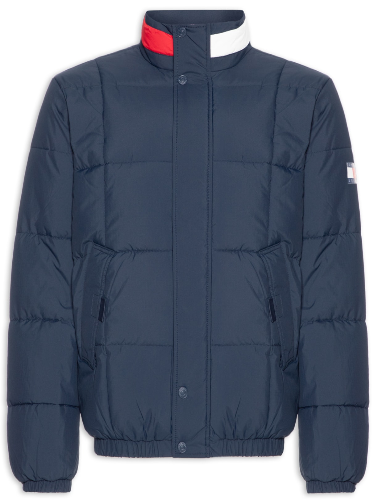 Jaqueta Masculina DNA Collar Puffer Azul Tommy Jeans