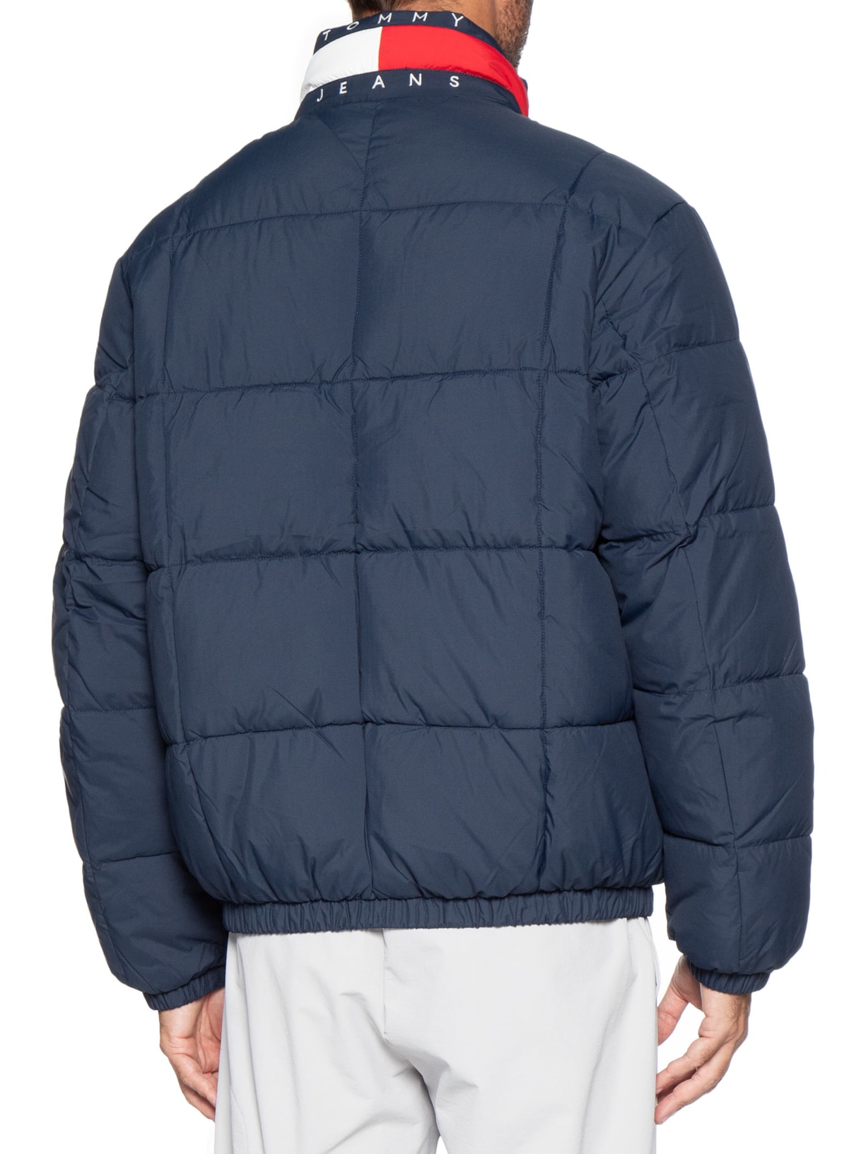 Jaqueta Masculina DNA Collar Puffer Azul Tommy Jeans