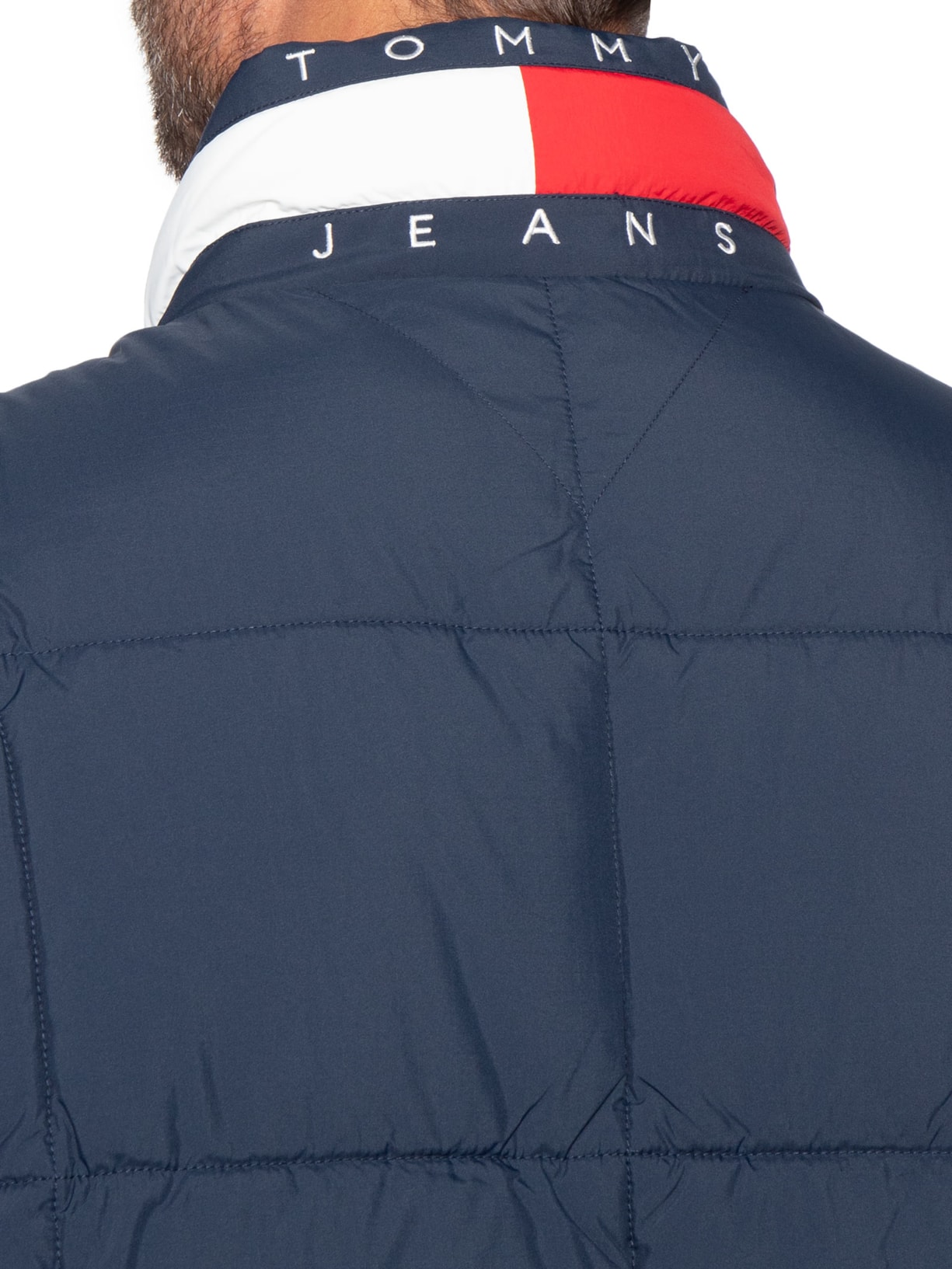 Jaqueta Masculina DNA Collar Puffer Azul Tommy Jeans