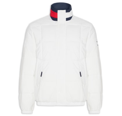 Jaqueta Masculina DNA Collar Puffer - Branco