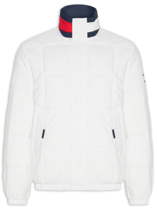 Jaqueta Masculina DNA Collar Puffer - Branco