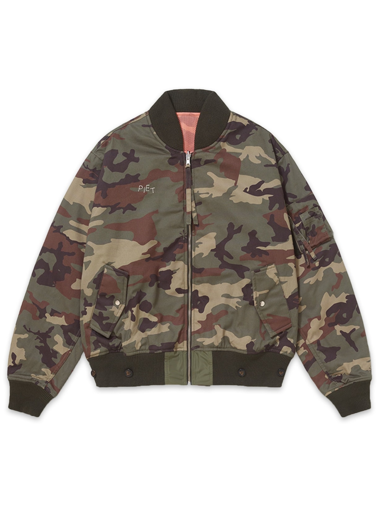 Jaqueta Masculina Double Face Camo Verde Piet