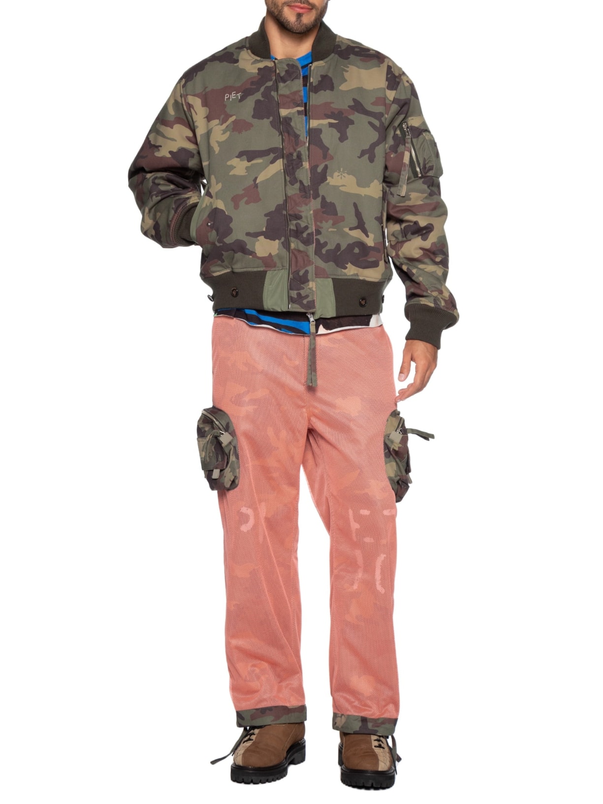 Jaqueta Masculina Double Face Camo Verde Piet