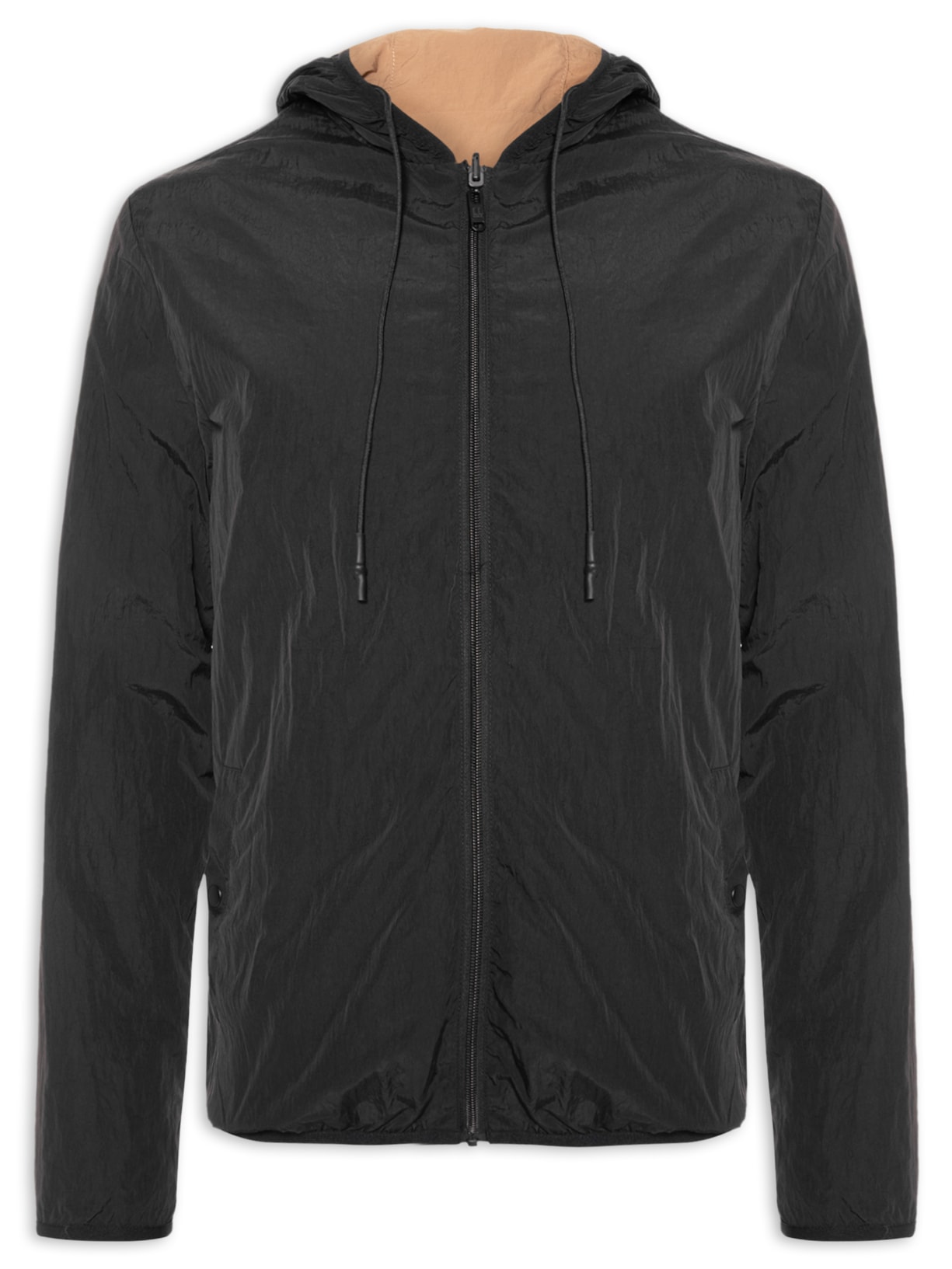 Jaqueta Masculina Dupla Face Nylon Tech - Preto