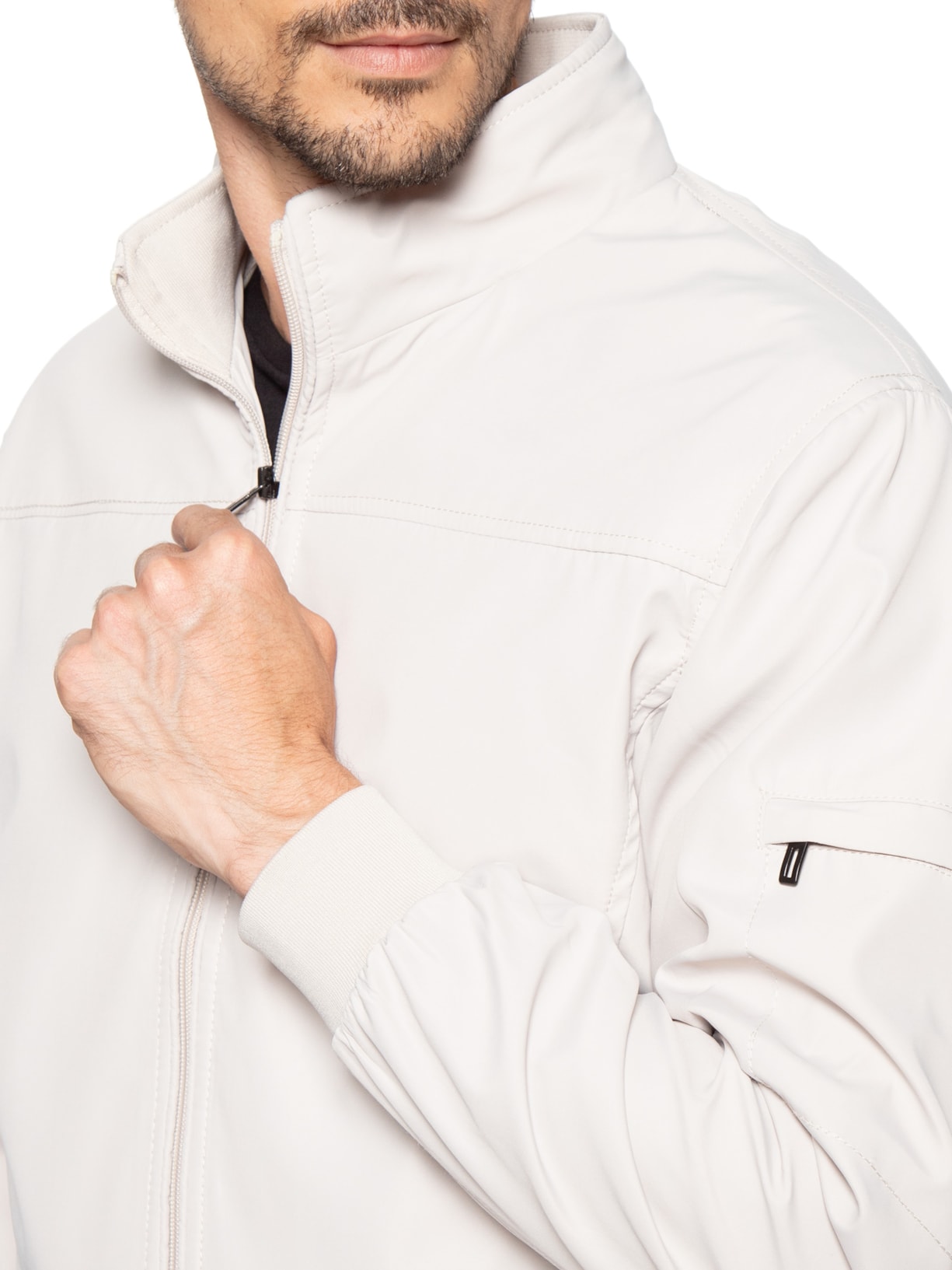 Jaqueta Masculina Dupla Face Off White Basiq Men