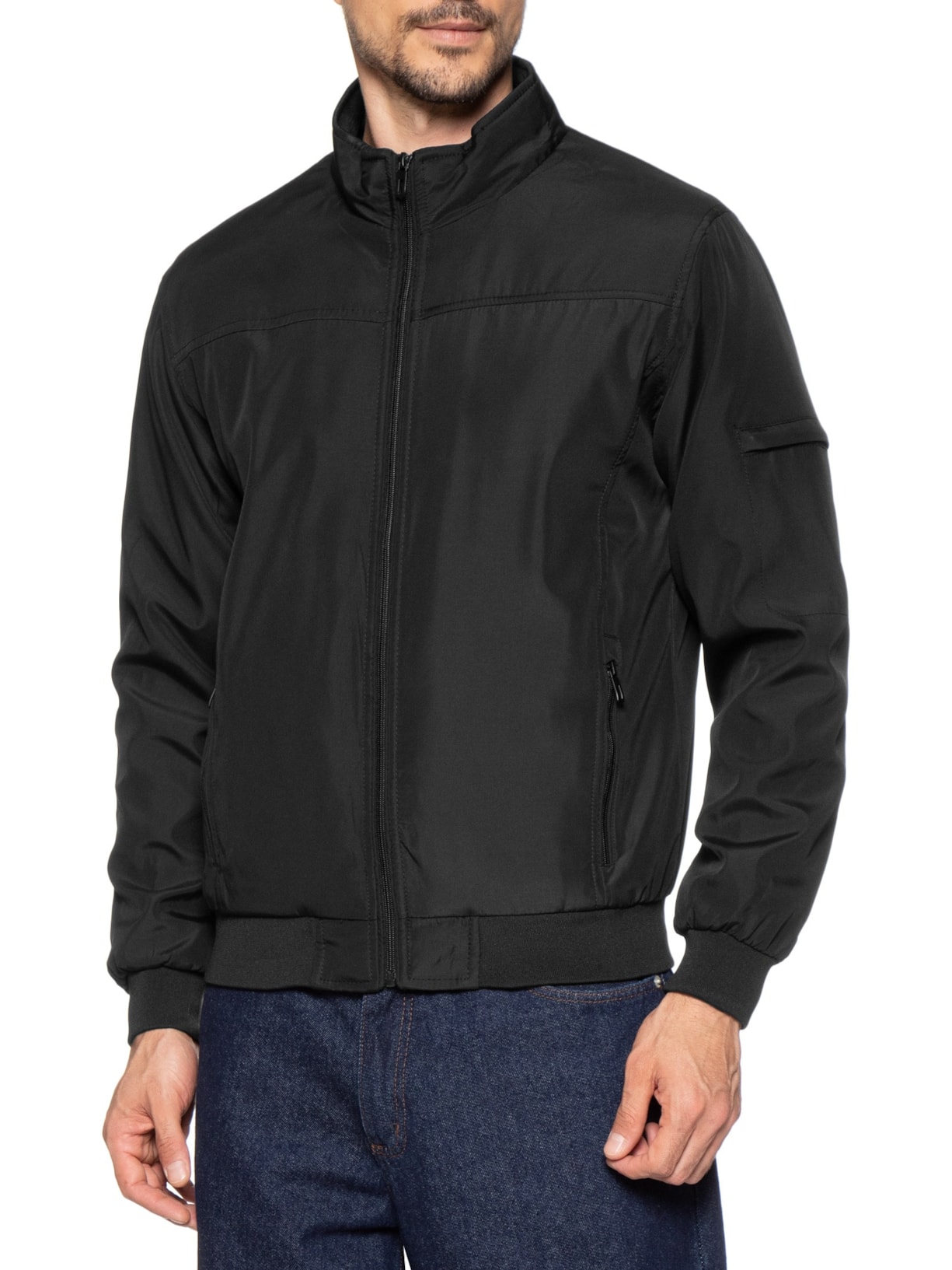 Jaqueta Masculina Dupla Face Preto Basiq Men