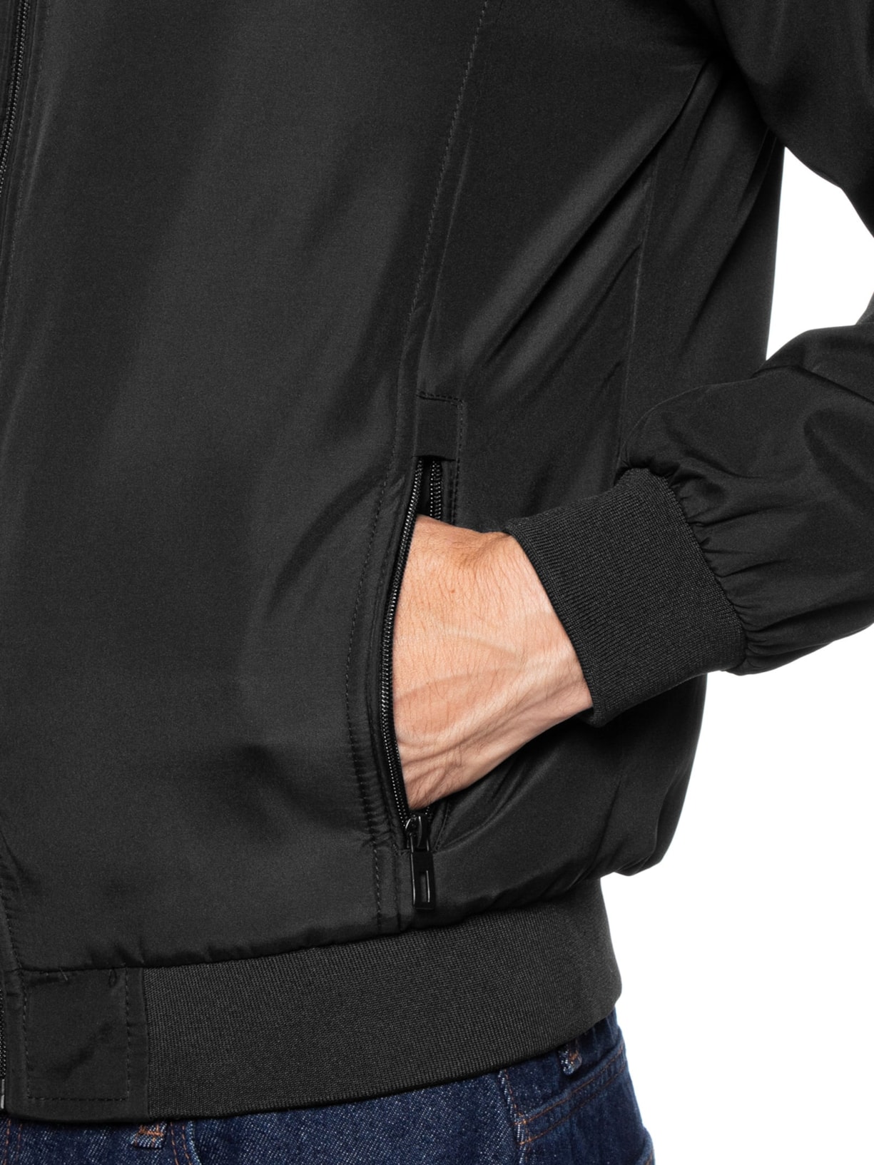 Jaqueta Masculina Dupla Face Preto Basiq Men