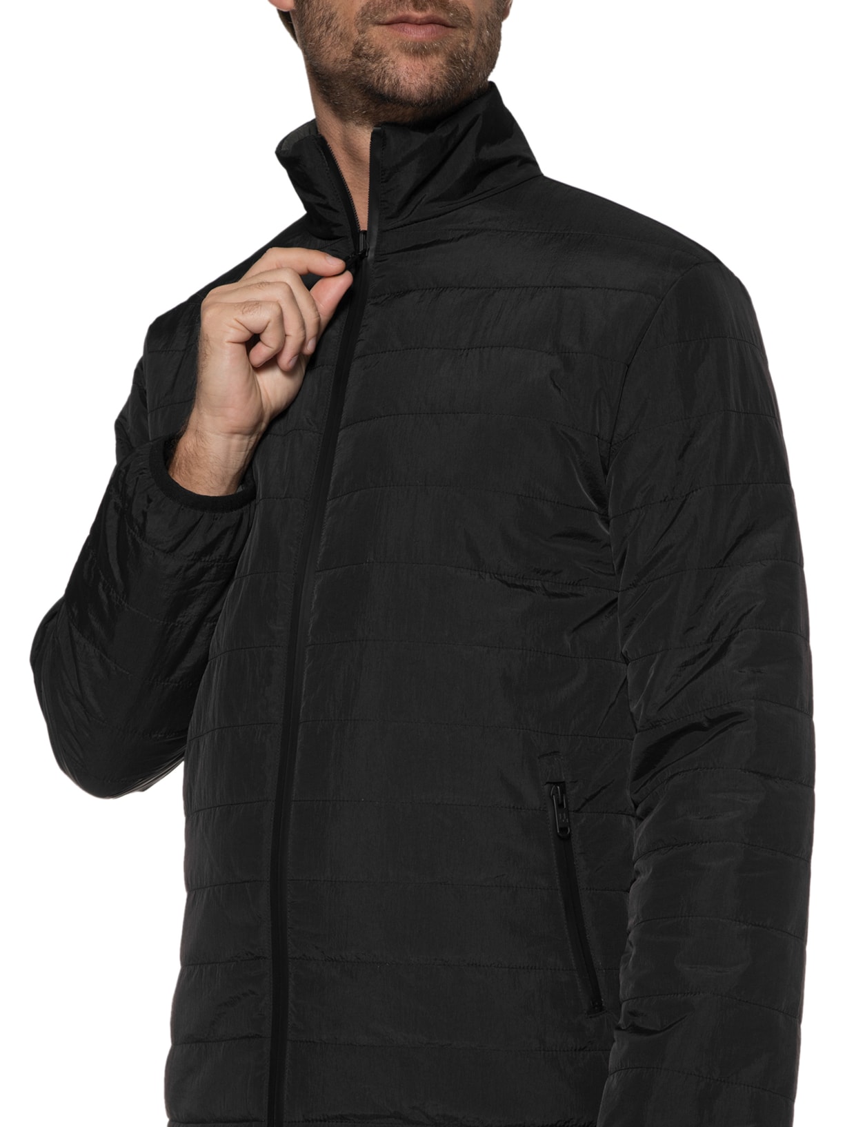 Jaqueta Masculina Dupla Face Tech Preto Foxton