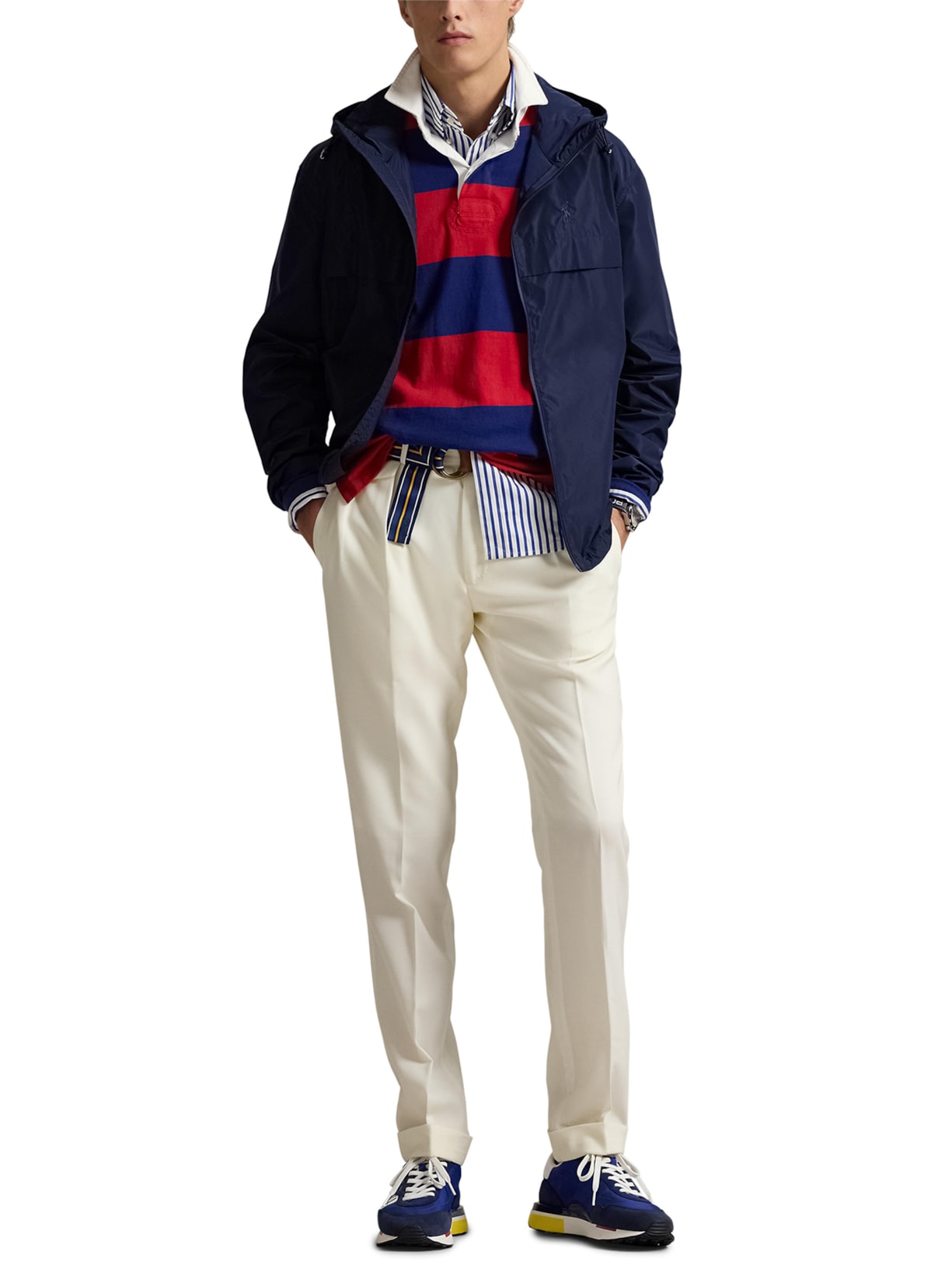 Jaqueta Masculina Eco Simplux Windbreaker Vent Azul Polo Ralph Lauren