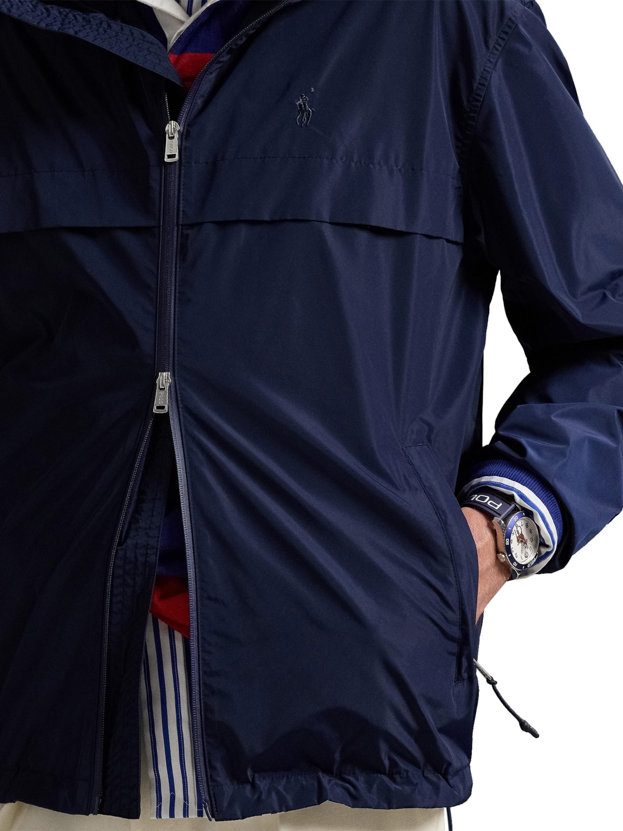 Jaqueta Masculina Eco Simplux Windbreaker Vent Azul Polo Ralph Lauren