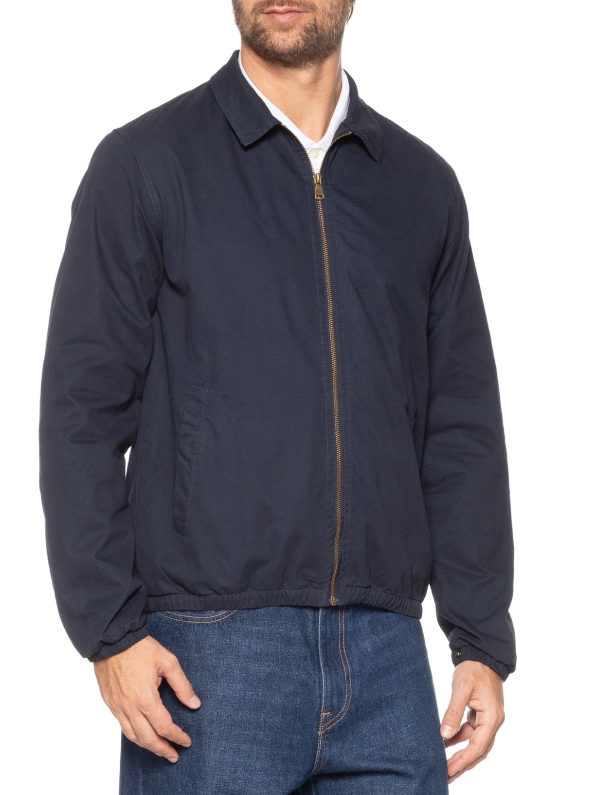 Jaqueta Masculina em Algodão Sarjada Azul '2 Essential