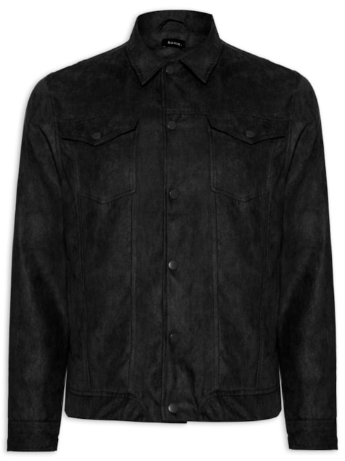 Jaqueta Masculina em Suede – Preto