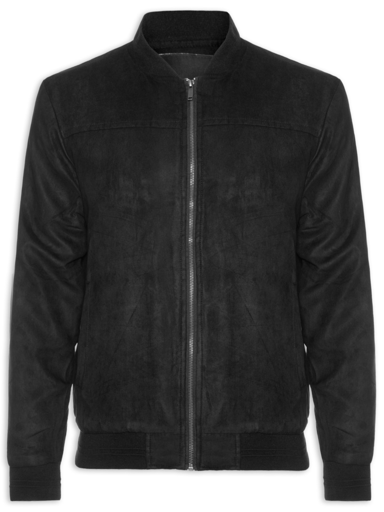 Jaqueta Masculina Em Suede - Preto