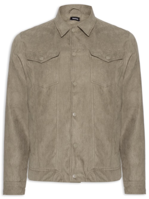 Jaqueta Masculina em Suede – Bege
