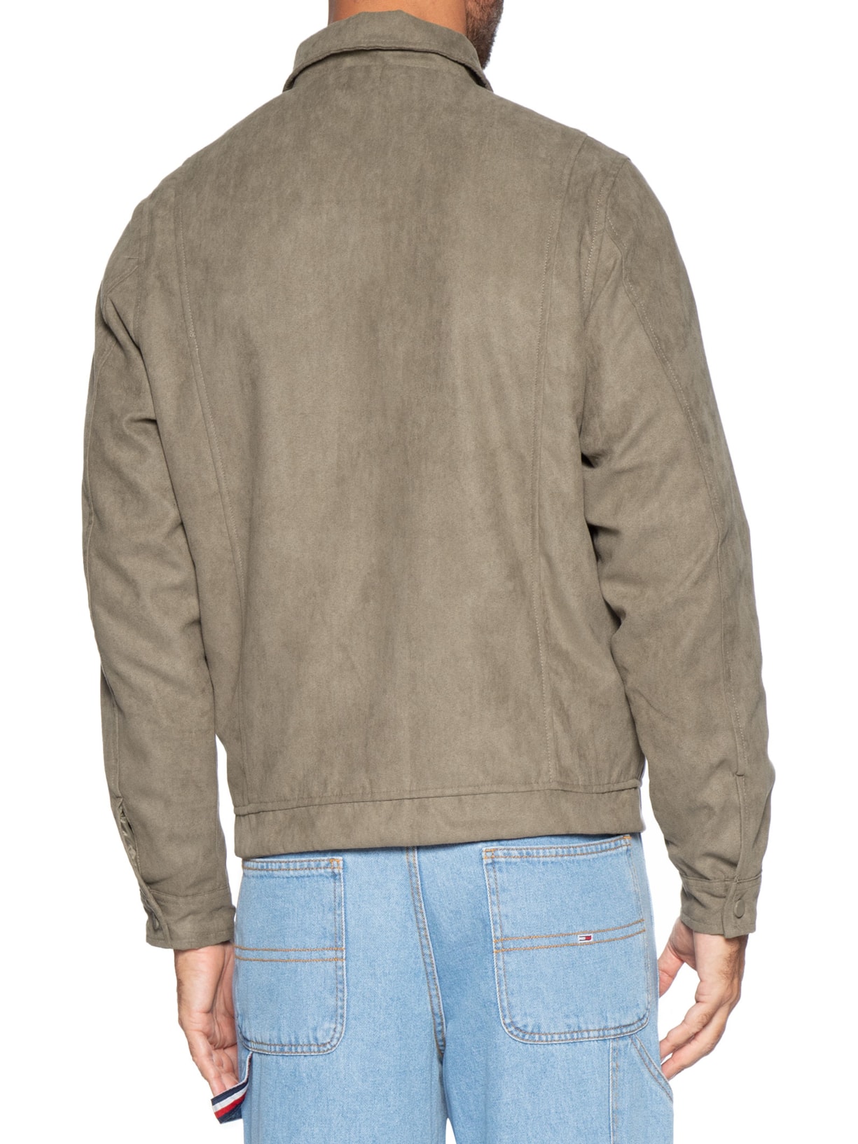 Jaqueta Masculina em Suede – Bege Basiq Men