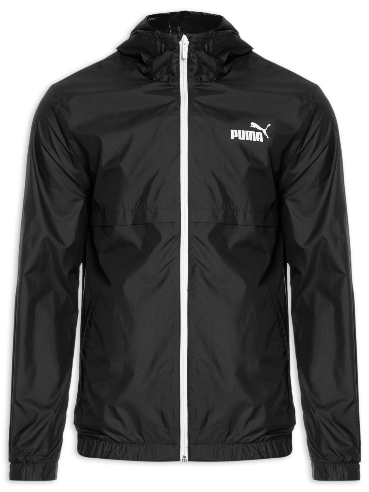 Jaqueta Masculina Ess Solid Windbreaker - Preto