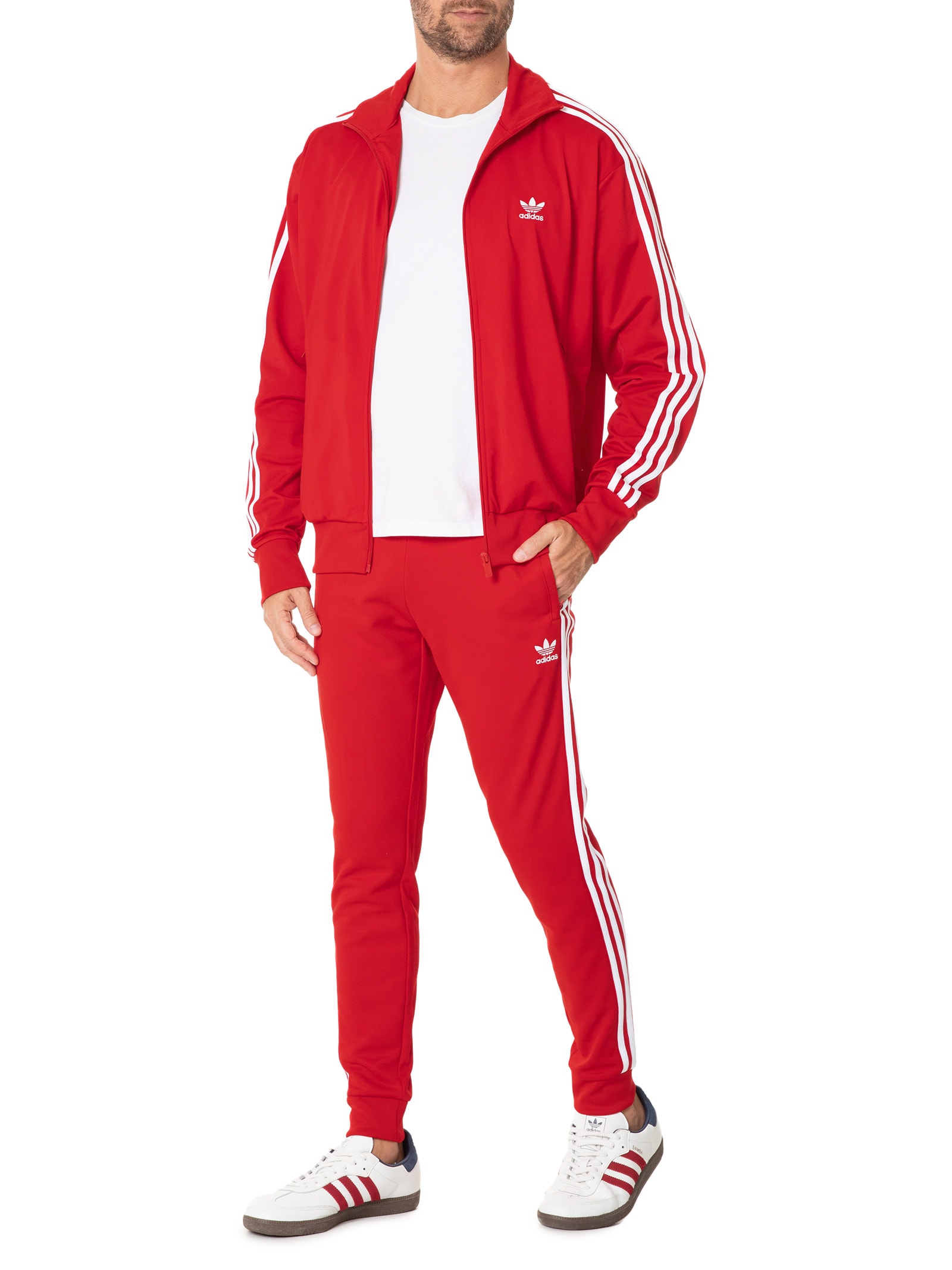 トップス adidas L FBIRD TT adidasoriginals Adidas Originals - Jaqueta Masculina Fbird TT - Vermelho