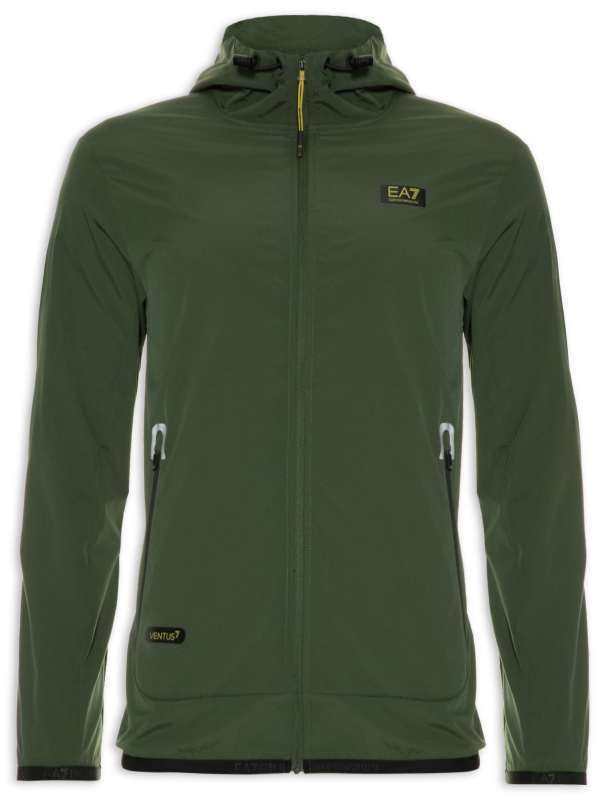 Jaqueta Masculina Felpa Ea7 Emporio Armani Verde