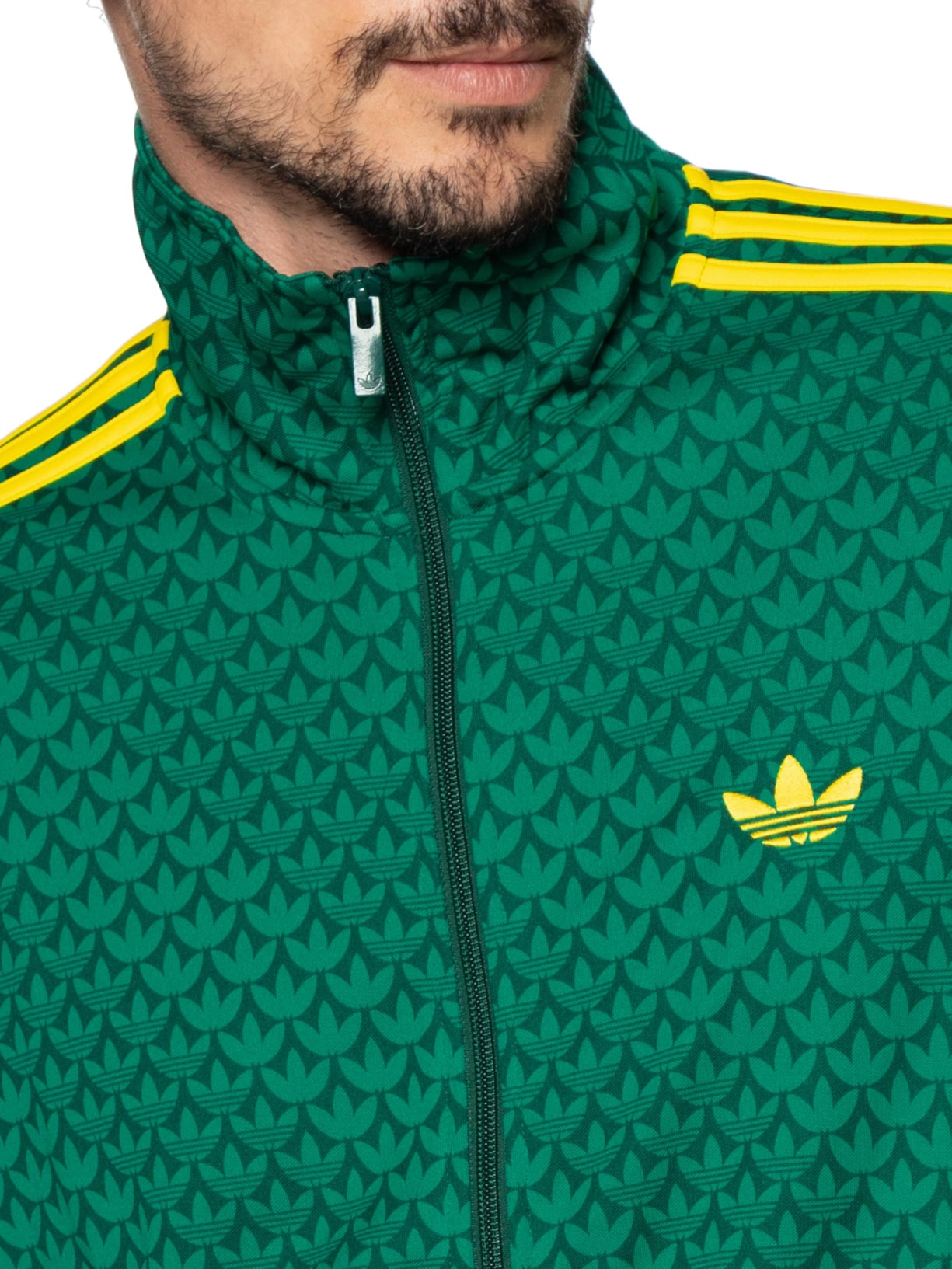 Jaqueta Masculina Firebird Verde e Amarelo Adidas Originals