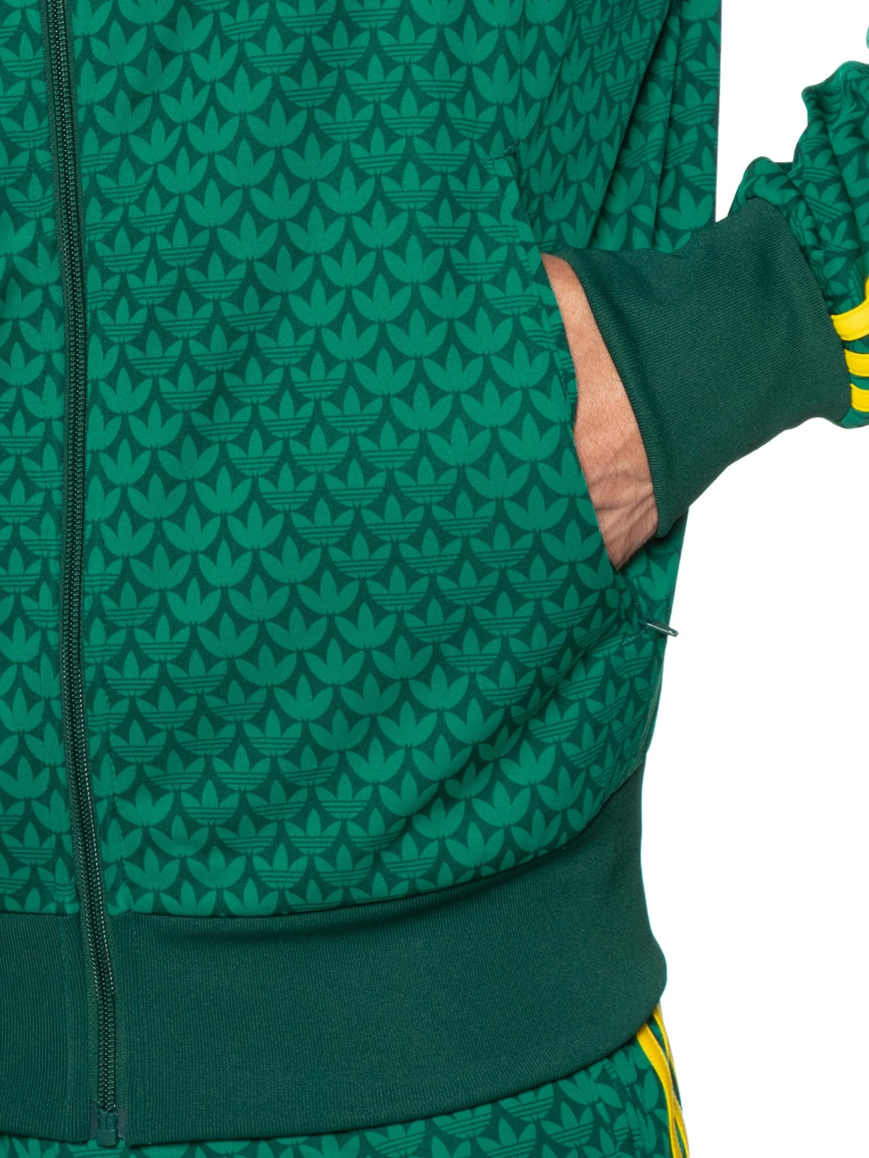 Jaqueta Masculina Firebird Verde e Amarelo Adidas Originals