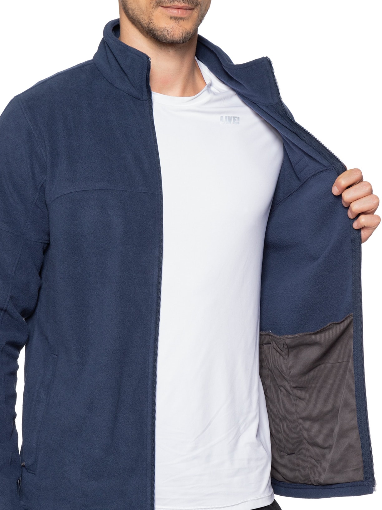 Jaqueta Masculina Fleece Basin Trail II Azul Columbia