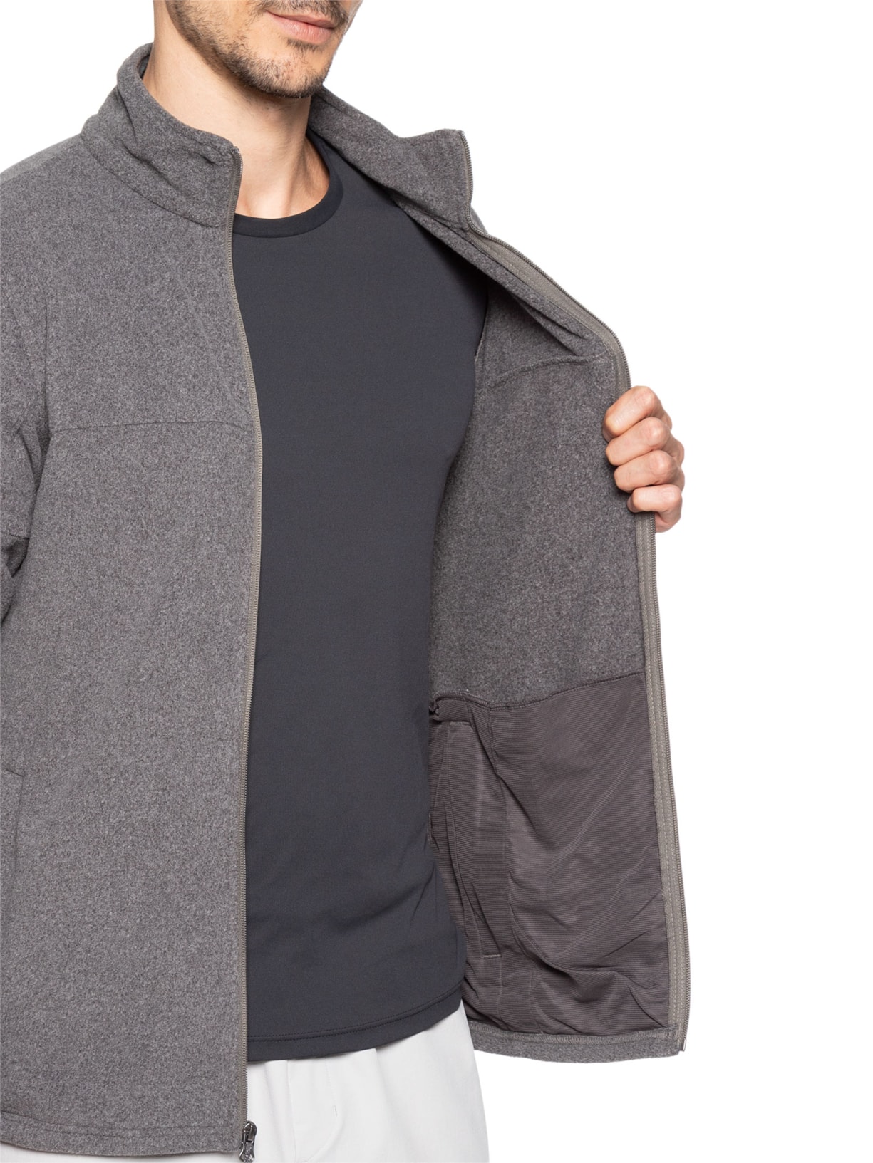 Jaqueta Masculina Fleece Basin Trail™ II Cinza Columbia