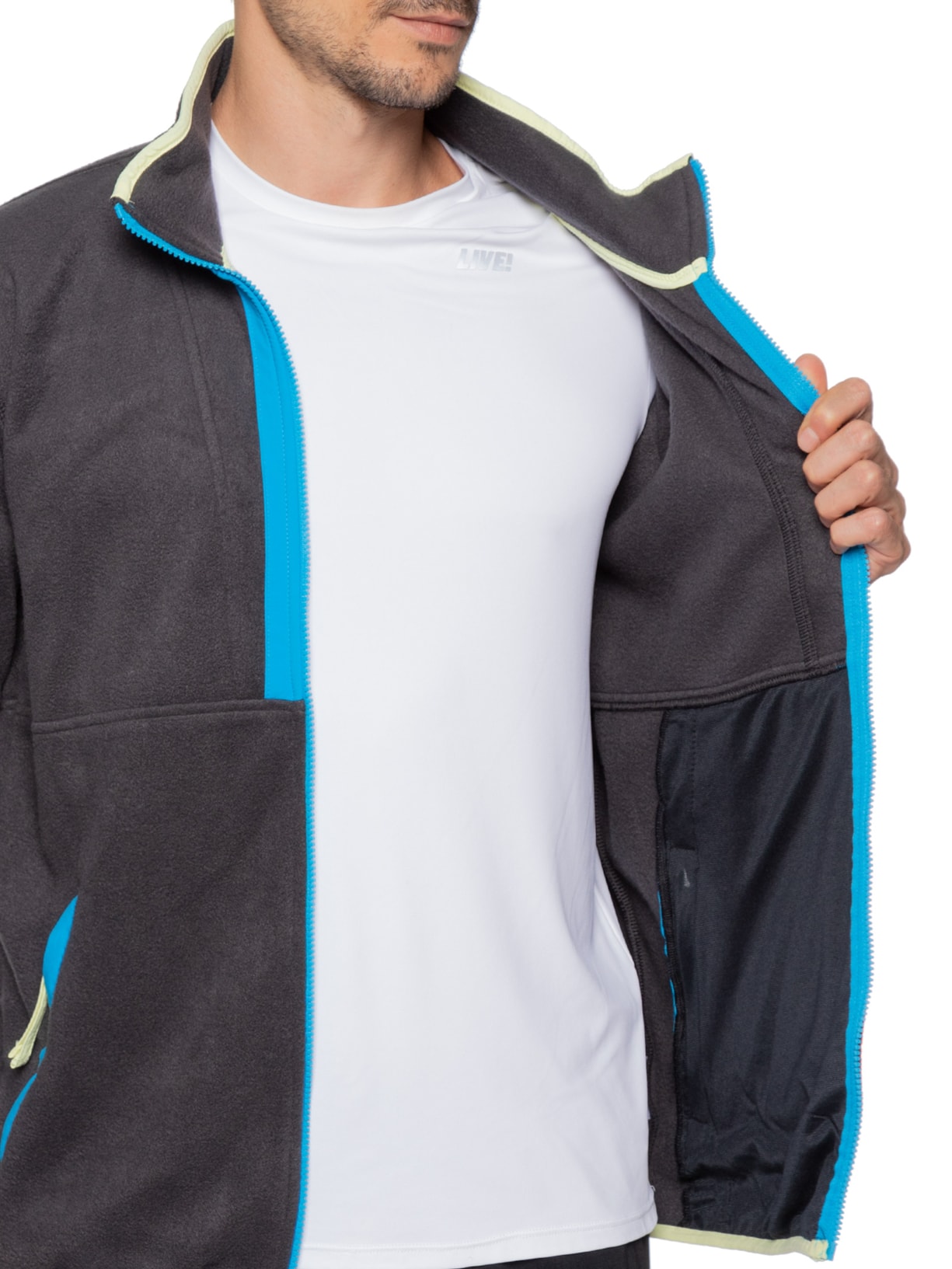 Jaqueta Masculina Fleece Icons Backbowl™ Preto Columbia