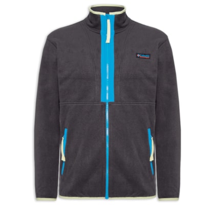 Jaqueta Masculina Fleece Icons Backbowl™ - Preto