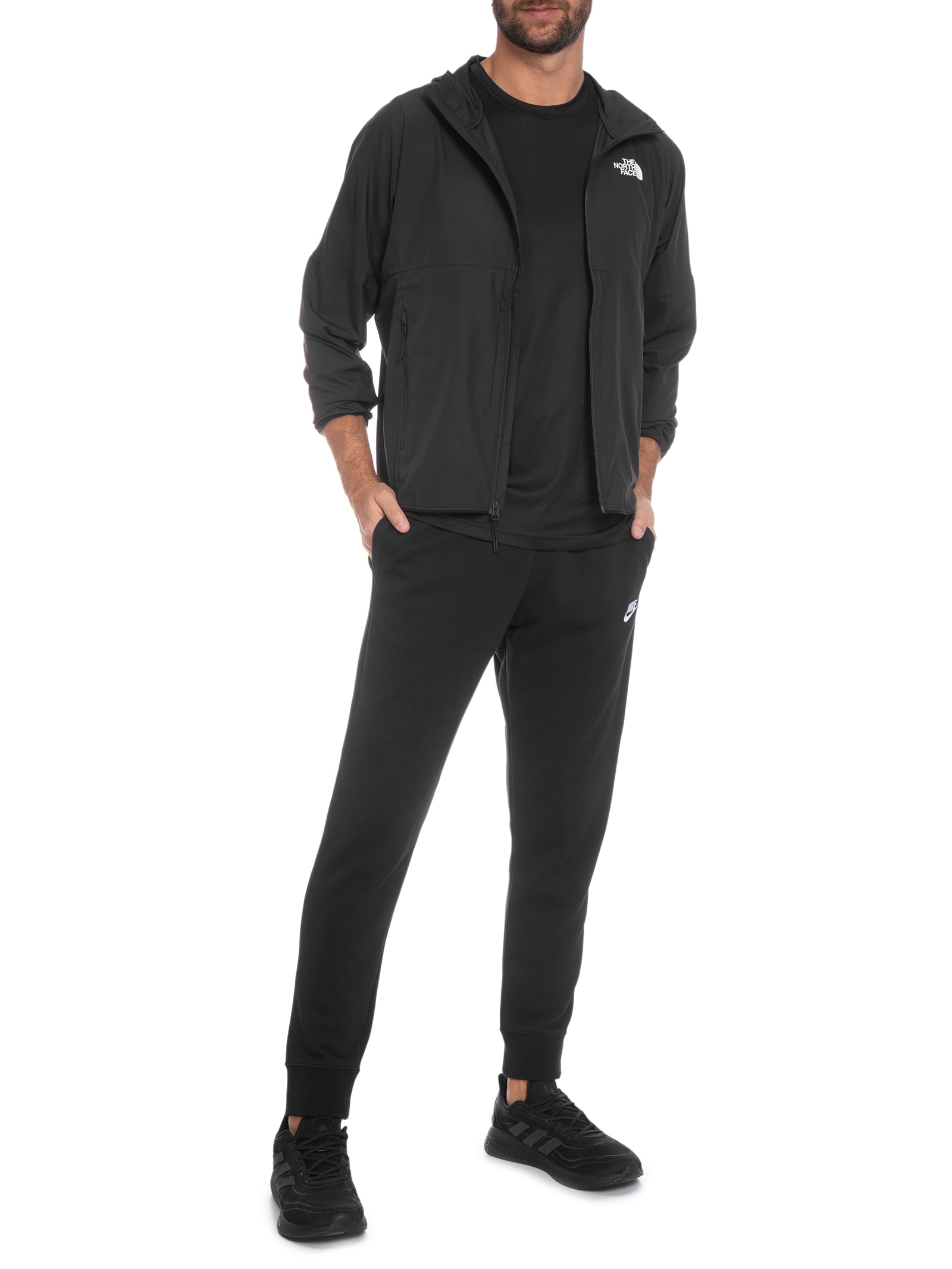 Jaqueta Masculina Flyweight Hoodie - The North Face - Preto