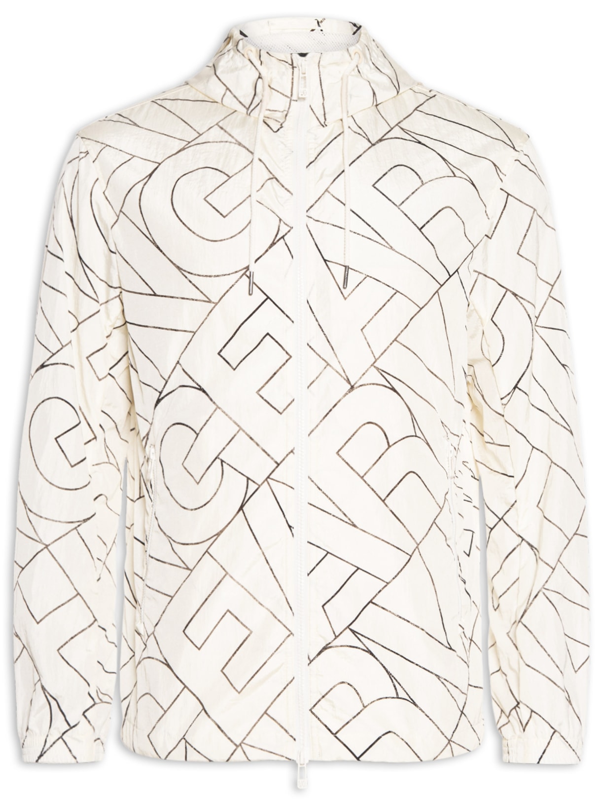 Jaqueta Masculina Full Logo Fashion Branco Armani Exchange