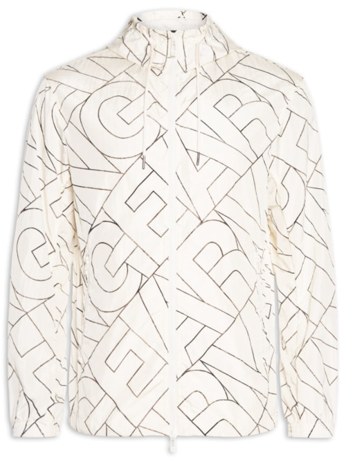 Jaqueta Masculina Full Logo Fashion - Branco