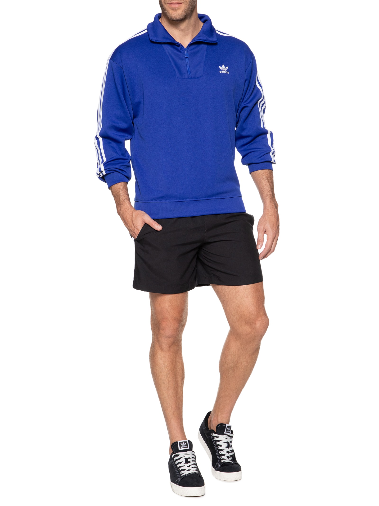 Adidas Originals - Jaqueta Masculina Funnel Neck - Azul