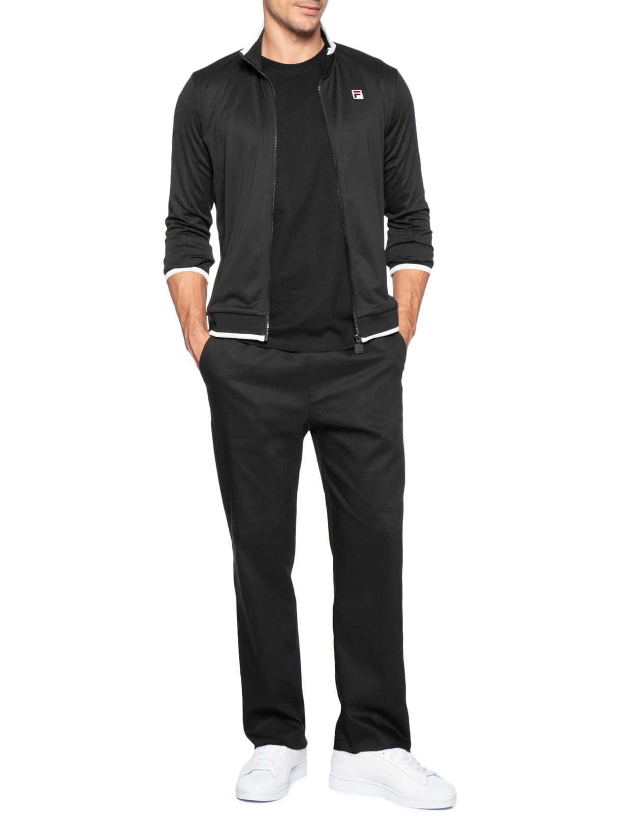 Jaqueta Masculina Heritage F-Box Preto Fila