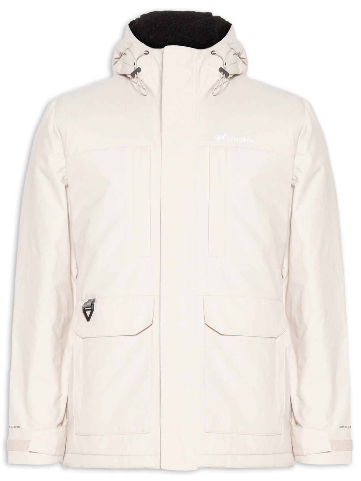 Jaqueta Masculina Impermeável Com Capuz Landroamer™ em Linho Sherpa - Off White