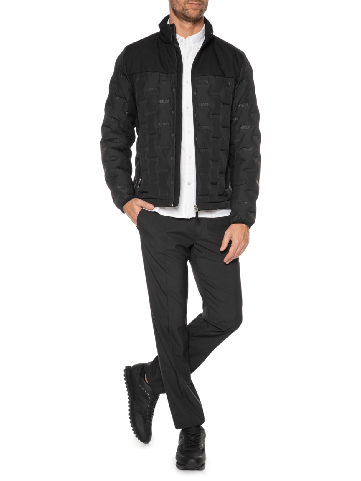 Jaqueta Masculina J Hellion Preto Boss