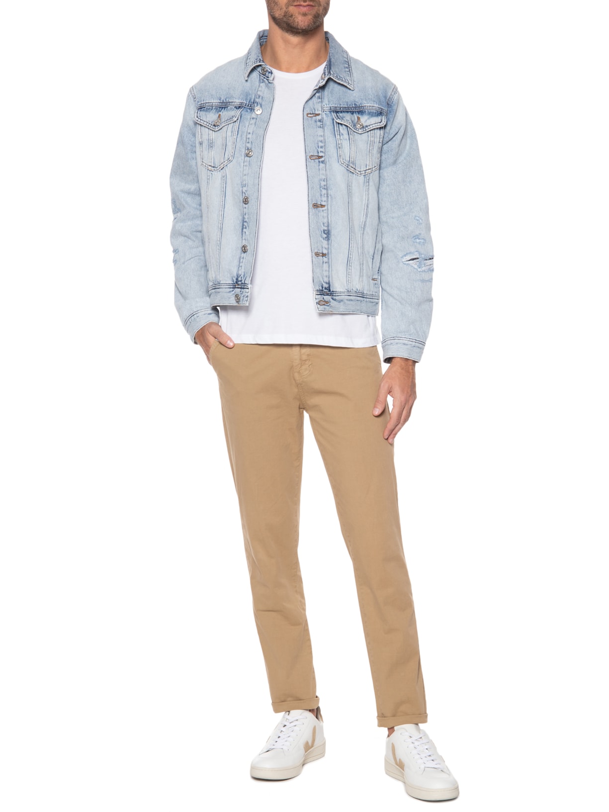 Jaqueta Masculina Jeans Azul Armani Exchange