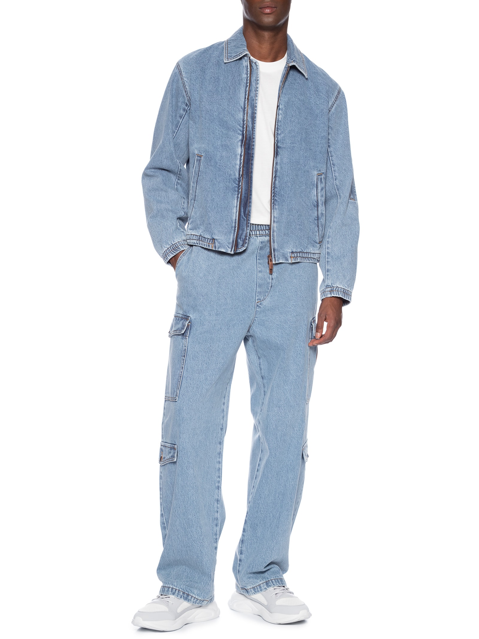 Armani Exchange - Jaqueta Masculina Jeans - Azul
