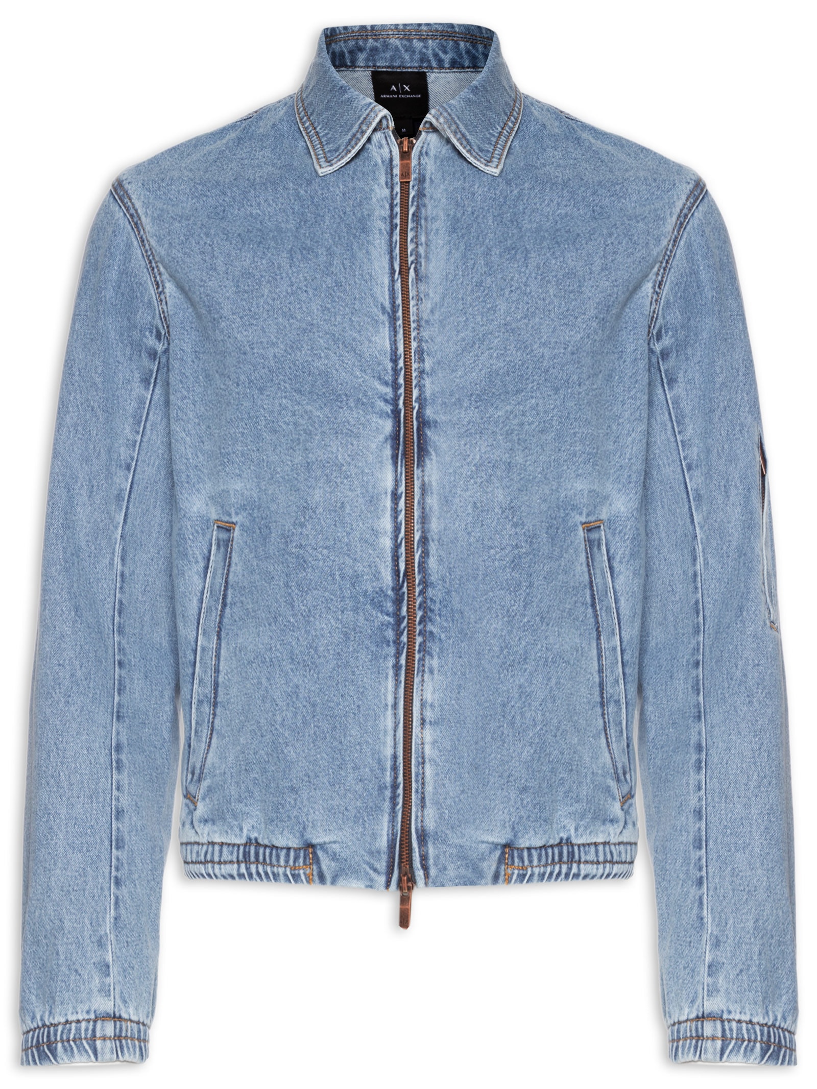Armani Exchange - Jaqueta Masculina Jeans - Azul