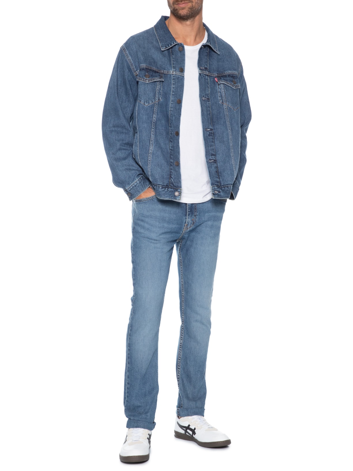 Jaqueta Masculina Jeans Relaxed Fit Trucker Azul Levi's