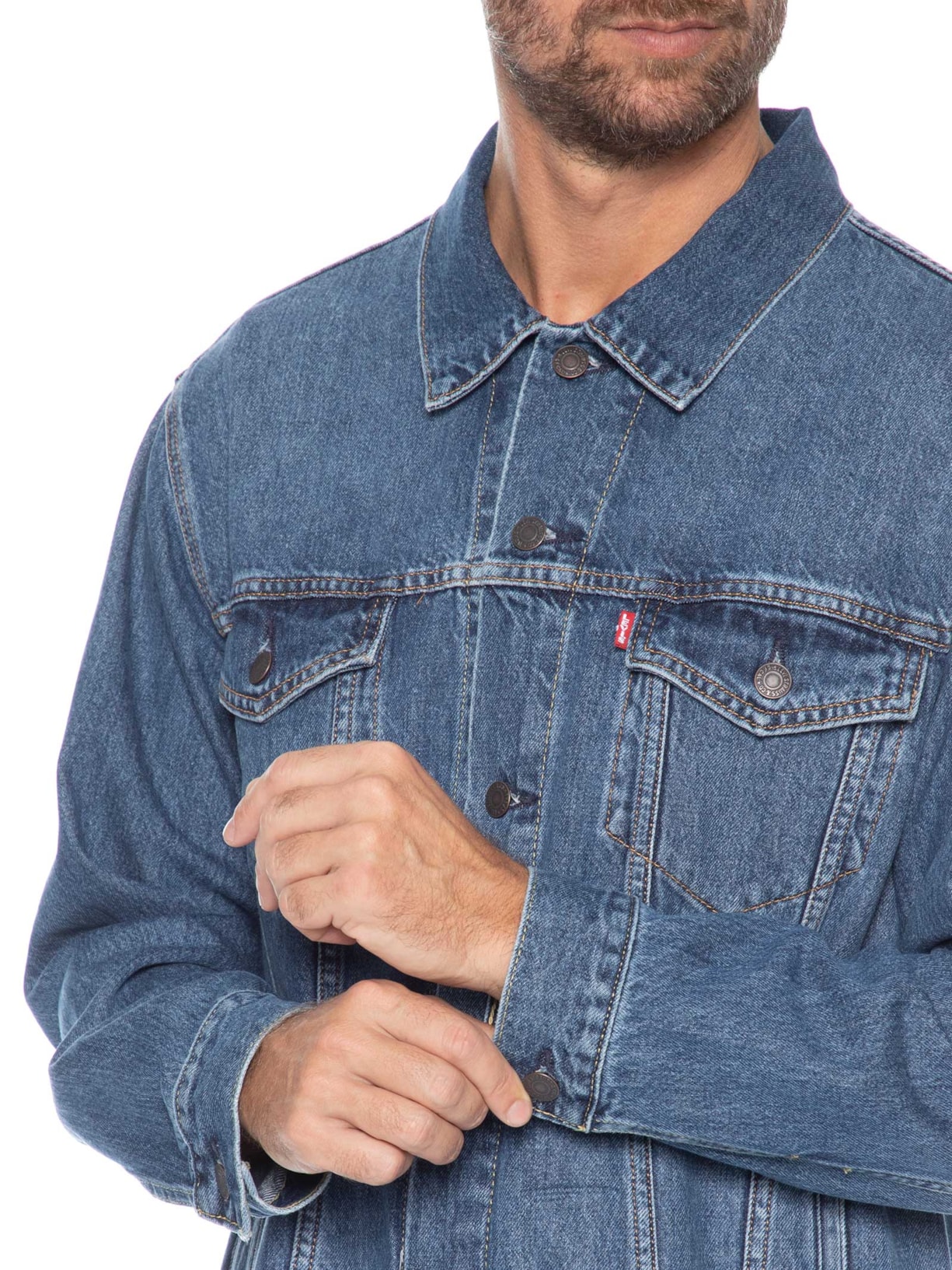 Jaqueta Masculina Jeans Relaxed Fit Trucker Azul Levi's